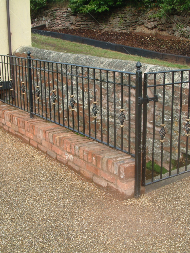 Simple railings with gate, North Newton, North Petherton.